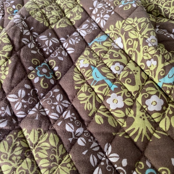 VERA BRADLEY Satchel/Tote/Shoulder Purse Pattern: SITTIN' IN A TREE 
Kiss Lock - Picture 8 of 10